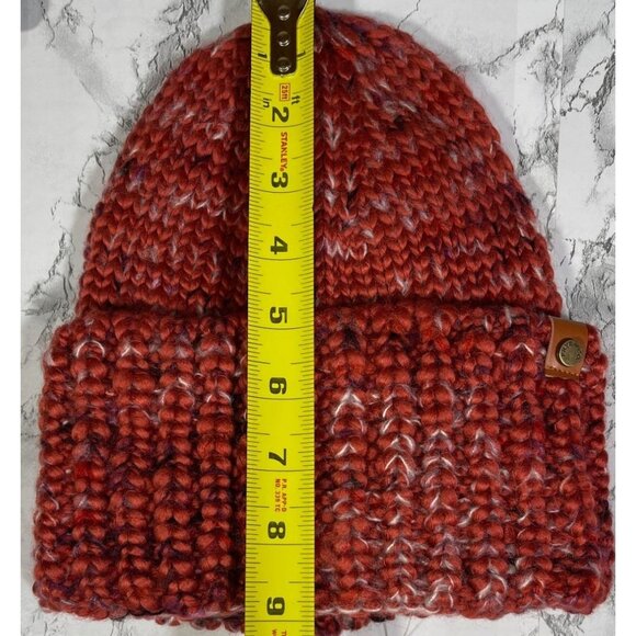 Frye & Co. Womens Chunky Knit  Bossa Nova Multi Marled Beanie With Cuff - Picture 4 of 6